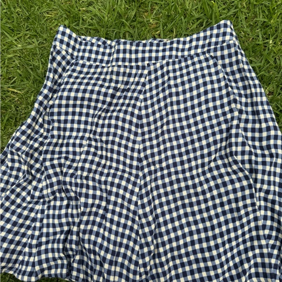Reformation Checkered Blue Skirt - Picture 2 of 5
